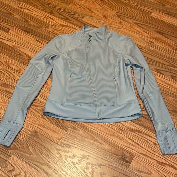 Mondetta Active Jacket, off center zipper, side zip track, grey - Picture 2 of 9